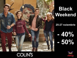 BLACK WEEKEND 25-27 noiembrie la Colin&rsquo;s!