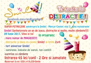 Super petrecere aniversară la Smile!