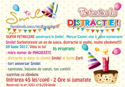 Super petrecere aniversară la Smile!