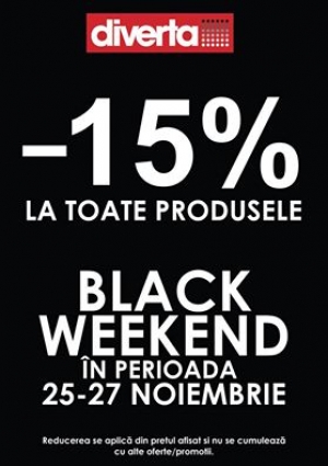 Black Weekend Diverta - 15%