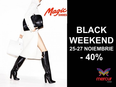 Black Weekend - MAGIC SHOES  te răsfaţă cu reduceri de p&acirc;nă  la 40%